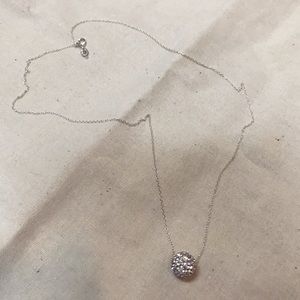 Crystal Sterling Silver Necklace